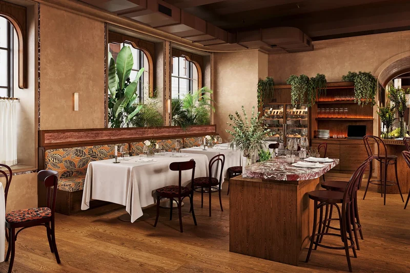 Зал с барной стойкой — Salone pasta&bar Москва, Москва